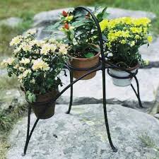 Basket Black Garden Plant Stand Size 4 Ft