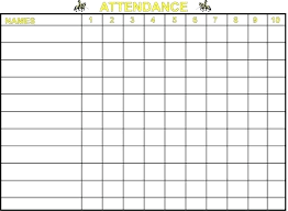 Free Attendance Chart Kozen Jasonkellyphoto Co