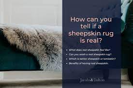 how can you tell if a sheepskin rug is