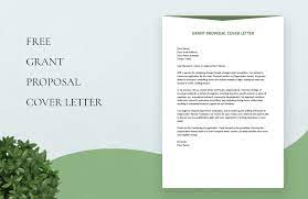 grant proposal cover letter in word