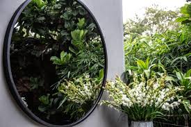 Outdoor Mirrors And Trellis Wall Decor