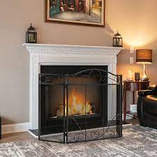 3 Panel Sy Durable Fireplace Screen