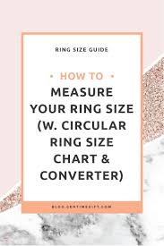 How To Measure Your Ring Size W Circular Ring Size Chart