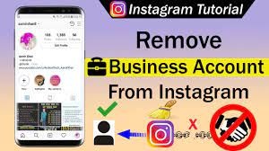 remove business account from insram