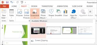 How To Easily Add Screenshots To A Powerpoint Slide
