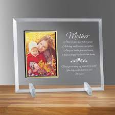 engraved glass picture frame for mom