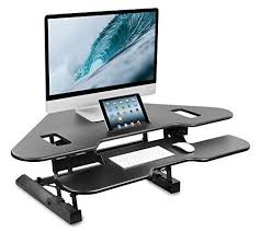 Great for space efficiency and your posture, standing desks are a must for any modern office. Mount It Corner Standing Desk Converter 48 Wide Adjustable Height Tabletop Sit S Standing Desk Converter Corner Standing Desk Adjustable Height Standing Desk