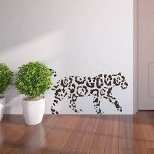 Wall Stencils Abstract Leopard Template