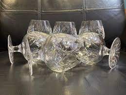 Vintage Brandy Crystal Glasses