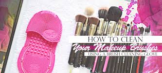 how to clean makeup brushes using a