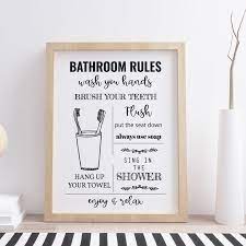 Bathroom Rules Toilet Rules Bathroom