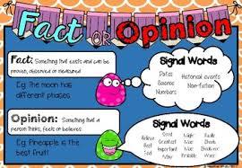 Fact Opinion Anchor Chart Task Cards