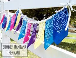 easy bandana pennant banner