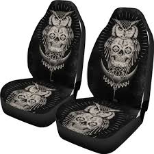 Realistic Skull Front Seat Cover For