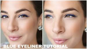 easy blue eyeliner tutorial you