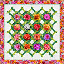 Free Pattern Rose Trellis Equilter Blog