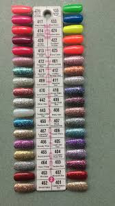 Dnd Daisy Gel Polish Color Sample Chart Palette Display New No 2
