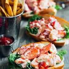 Maine Lobster Rolls Lobster Salad Rolls Striped Spatula gambar png