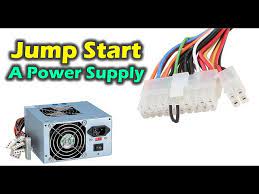 how to turn on computer power supply