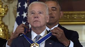 Biden's usually on the side of what's right, not on the side of what's to seperate them from the other winners of the medal. Obama Surprises Joe Biden With Presidential Medal Of Freedom Npr
