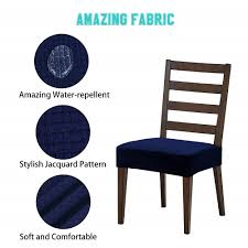 The dining room chair cushions have the finest spinal support to enhance your sleeping experience and ensure you wake up feeling relaxed and without any aches. Stretch Dining Room Chair Seat Covers Removable Washable Anti Dust Dinning Chair Seat Cushion Cover Shopee Philippines