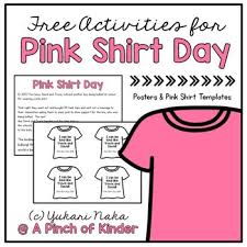 Последние твиты от pink shirt day (@pinkshirtday). Free Activities For Pink Shirt Day Pink Shirt Bullying Activities Bullying Lessons
