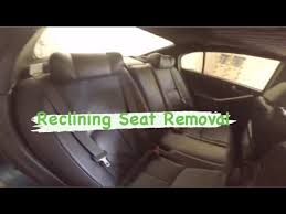 G35 Sedan Rear Reclining Seat Removal