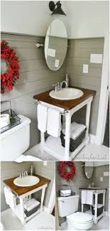 You can also use a regular metal barrel from construction sites. 20 Gorgeous Diy Bathroom Vanities To Beautify Your Beauty Routine Diy Crafts