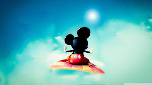 mickey on the magic carpet red