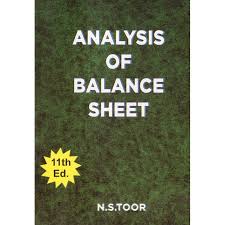 ysis of balance sheet by n s toor