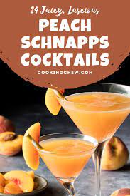 24 juicy peach schnapps tails