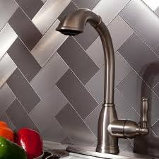 l and stick tile silver stainless