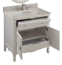 Find new 36 inch bathroom vanities for your home at. 34 Inch Bathroom Vanity Coastal Cottage Beach House Vintage Style White Color 34 Wx21 Dx35 H