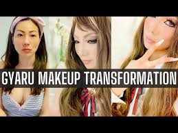 gyaru makeup transformation american