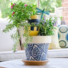 how to decoupage flower pots with
