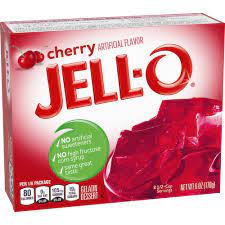 jell o cherry instant gelatin mix