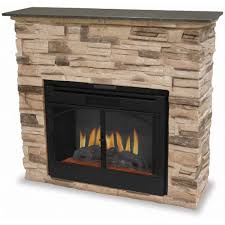 Indoor Electric Fireplace With Stacked
