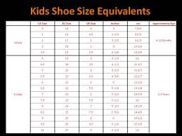Qatique Closet Childrens Shoe Size Chart