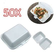 Choose alternatives to styrofoam food containers. 50x Hb7 Small Polystyrene Foam Food Containers Takeaway Box Hinged Lid Bbq Ebay