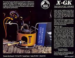 evolution of the msr xgk ex stove the