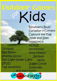 outdoor games for kids outdoor play