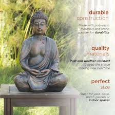 Resin Meditating Buddha Statue For