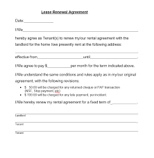 lease renewal letter exle