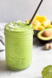 tropical green protein smoothie eat