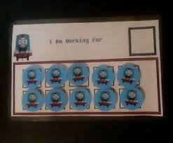 Details About Thomas The Tank Engine Token Board Reward Chart Special Education Potty Training