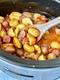easy crockpot sausage and potatoes