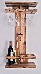 Rustic Wood Wine Rack Wine Shelf Wine
