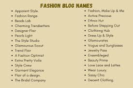 350 creative fashion names ideas