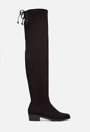 Abbie Stretch Over The Knee Boot In Black Get Great Deals