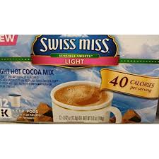 swiss misslight hot cocoa mix 12 k cup pods